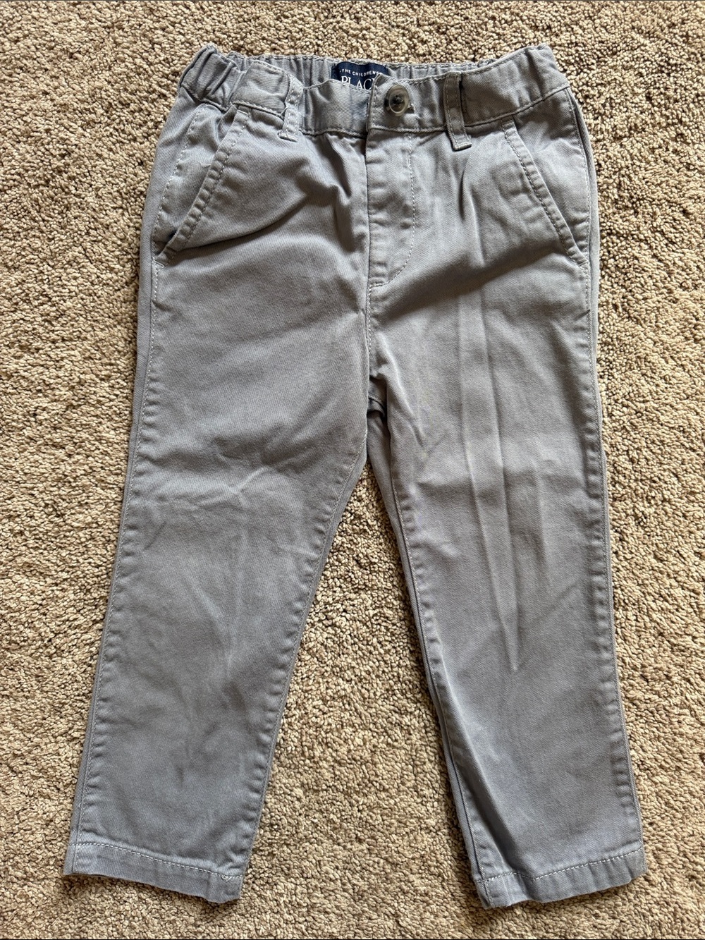 The Children’s Place 3T Gray Stretch Chino Pants